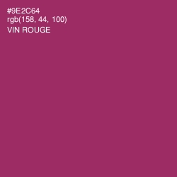 #9E2C64 - Vin Rouge Color Image